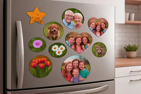 Upload je foto en selecteer een vierkante maat en kies dan je vorm om uit te snijden.