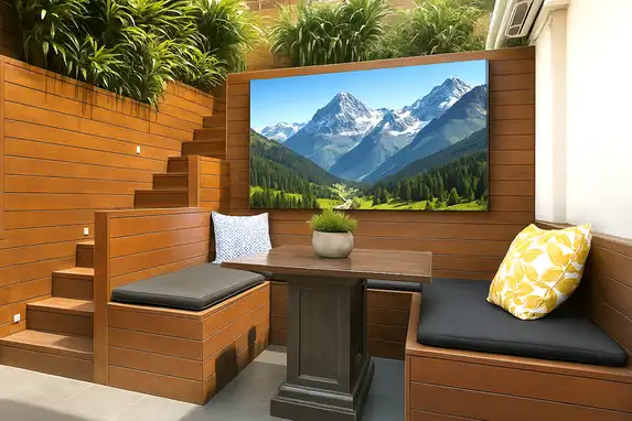 Met een buiten canvas op frame kan je jarenlang genieten van die ene unieke vakantietrip..