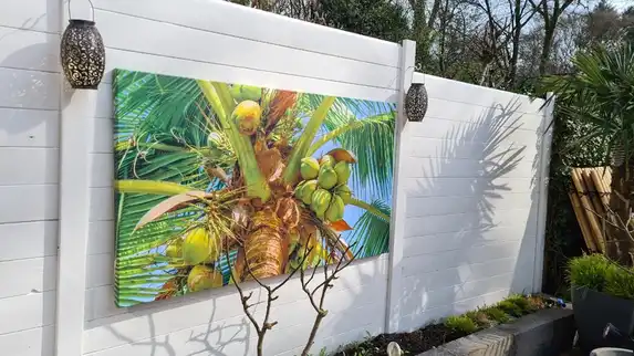 Foto op buitencanvas