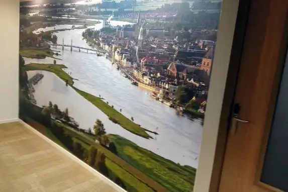 Topkwaliteit Airtex fotobehang uit één stuk met matte uitstraling en haarscherpe print, geschikt voor grote wanddecoraties in woning, kantoor o