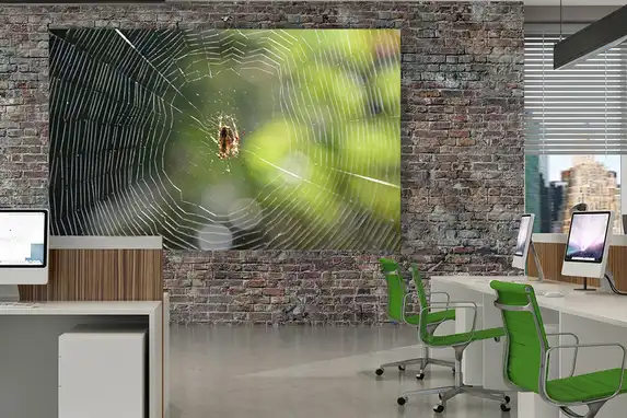 Verlijmde foto op dibond behoudt ook bij grootformaat de maximale scherpte.